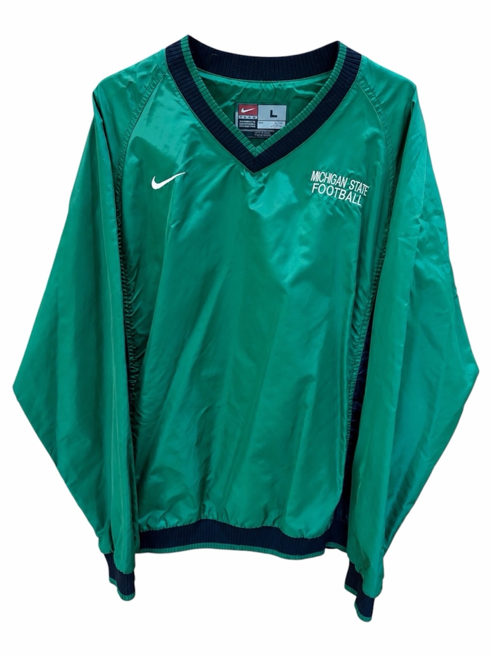 Nike | Michigan State Football Green Pullover Jacket